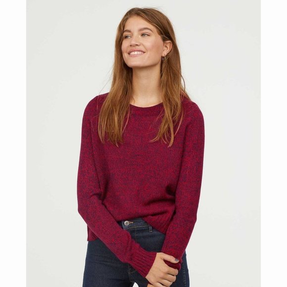 All about Oneself Sweaters - Size- M, black & red winter Cardigan for women